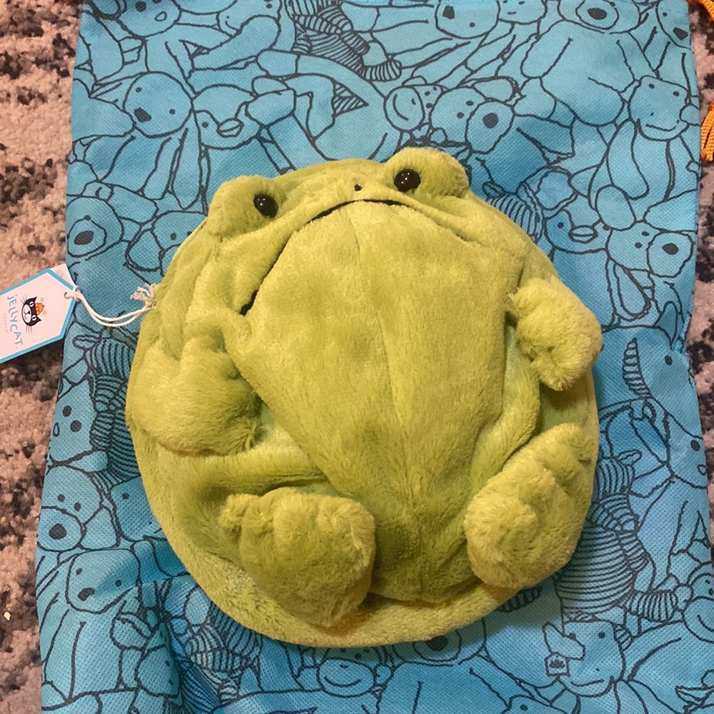 Jellycat Ricky Rain Frog Bag - Picture 2 of 3